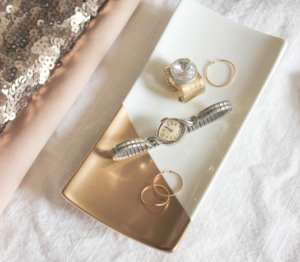 DIY Gold Dipped Jewelry Tray