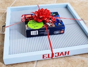 DIY Lego Tray Christmas gift