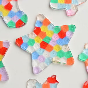 Melted Bead Christmas Ornaments 