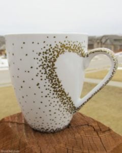 heart shaped mug DIY home decor 