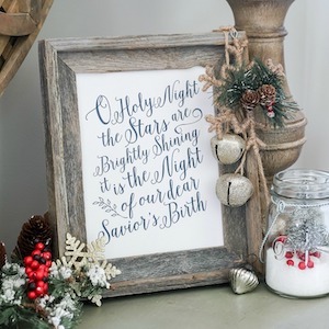 O, Holy Night framed art