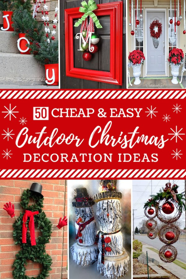 easy outdoor xmas decorating