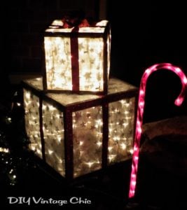 Lighted Christmas outdoor Presents