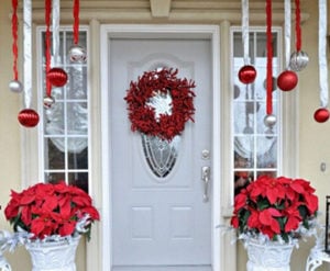 Hanging Ornaments in the Entryway