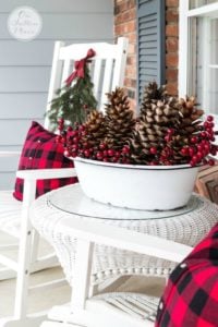 Festive and Frugal Christmas Porch