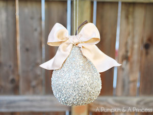 Glitter Pear Ornament 