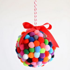 Pom Pom Christmas Ornament 