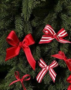 Christmas Ribbon Ornaments