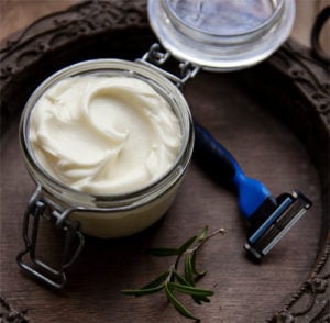 Homemade Rosemary Mint Shaving Cream Christmas Gift