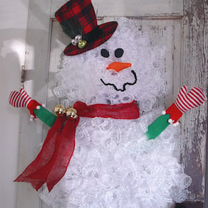 Snowman Wreath