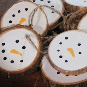 Rustic Wood Slice Ornaments