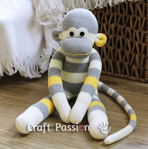 DIY Sock Monkey Gift