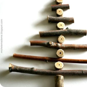 Twig Christmas Tree Ornament 