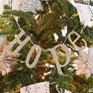 Easy Hope Letters Christmas Ornament