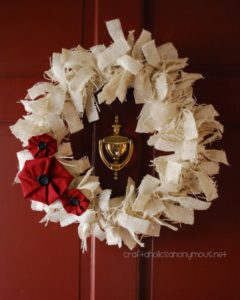 Christmas Fabric Wreath 