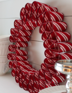 Ribbon Candy Wreath 
