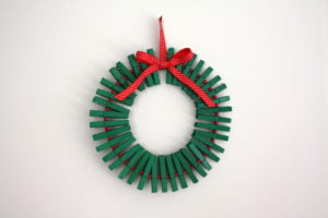 Clothespin Christmas Wreath