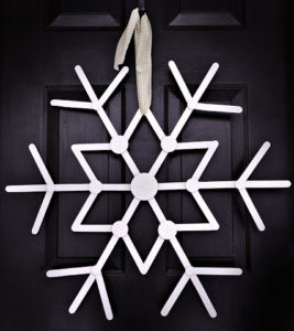 Let It Snow Snowflake Wreath