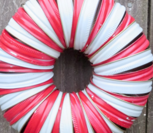 Mason Jar Lid Wreath 