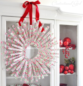 DIY Wrapping Paper Wreath