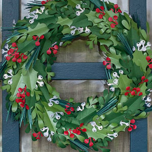 Christmas Paper Wreath