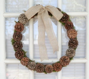 Basic Pinecone Wreath