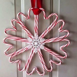 Candy Cane Wreath 