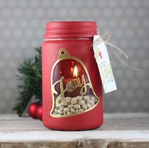 Bell Mason Jar Candle Holder