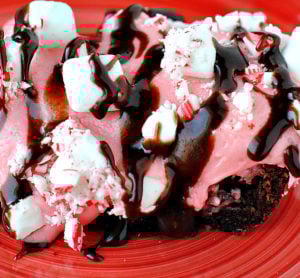 Candy Cane Marshmallow Dream Brownies