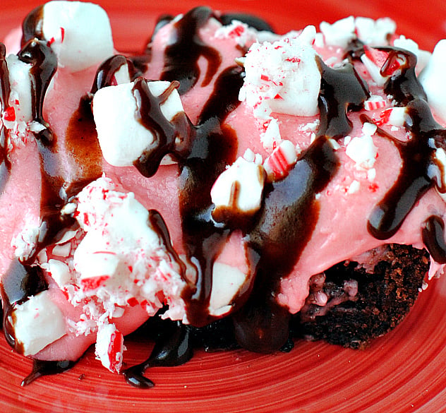 Candy Cane Marshmallow Dream Brownies