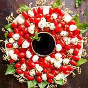 Caprese Christmas Wreath