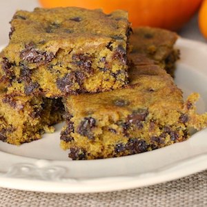 Pumpkin Chocolate Chip Bars