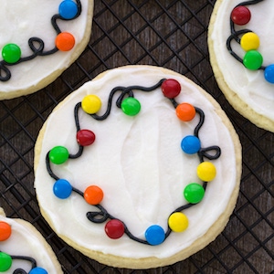 Christmas Lights Cookies 