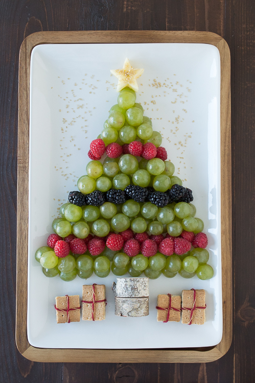 Christmas Tree Fruit Platter appetizer