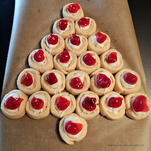 Christmas Tree Cream Cheese Danish