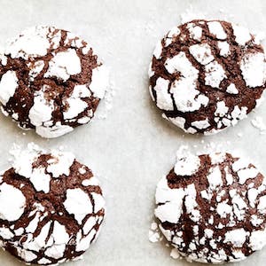 Fudgy Chocolate Crinkle Cookies