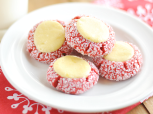 Red Velvet Cream Cheese Thumbprints