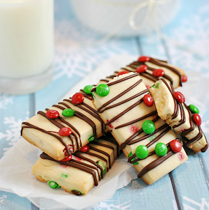 M&M Shortbread Cookies