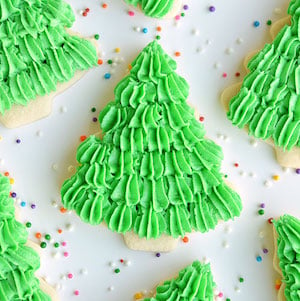 Christmas Tree Sugar Cookies