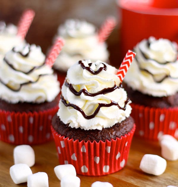 Hot Chocolate Cupcakes