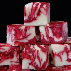 Red Velvet Fudge Christmas Dessert