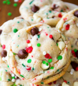 Cake Batter Christmas Cookies