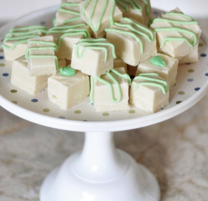 White Chocolate Mint Fudge