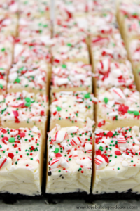 White Chocolate Peppermint Fudge 