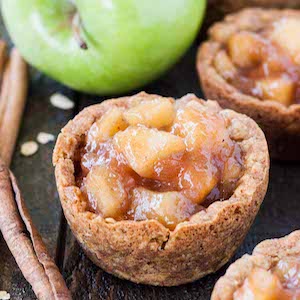 Apple Crisp Cookie Cups