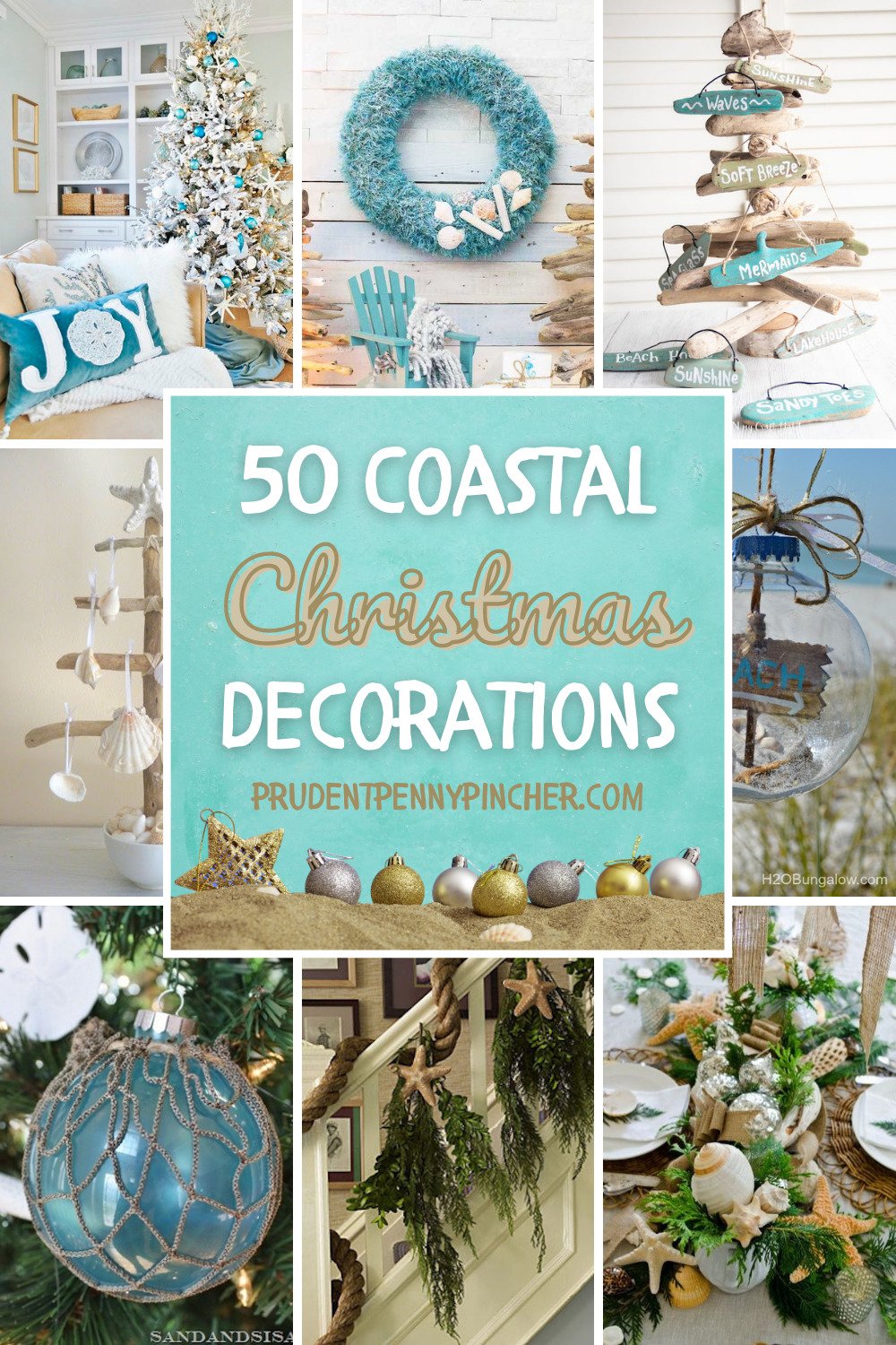 50 coastal christmas decorations