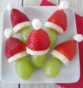 Grinch Fruit Kabobs 