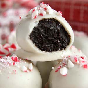 Christmas Candy Cane Oreo Truffles Recipe