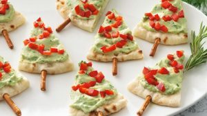 Pita Tree Christmas Appetizers