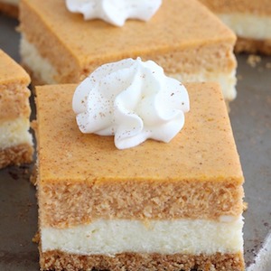 Pumpkin Cheesecake Bars